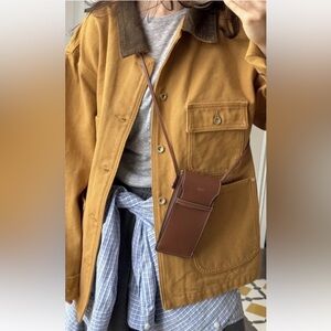 Unisex Technical Light Brown canvas blouson Utility jacket, Size S M